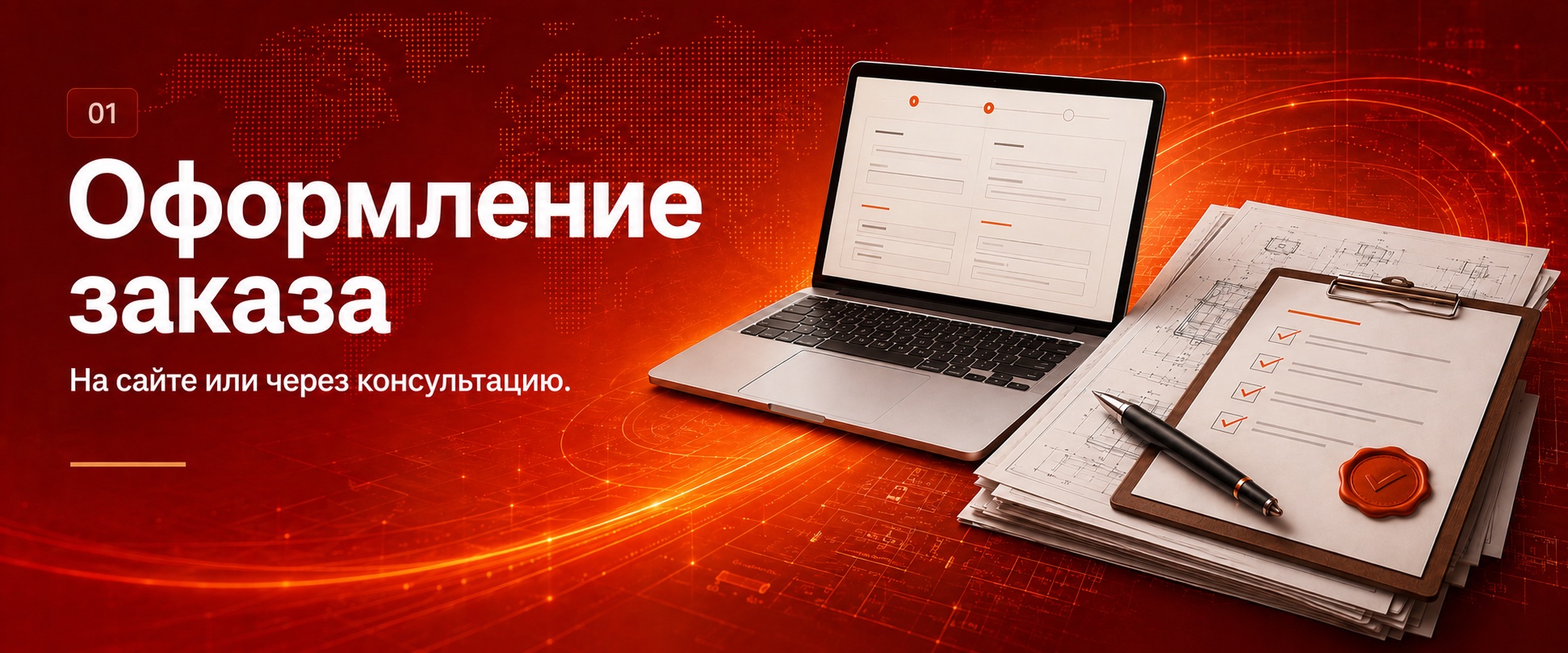 Оформление заказа: на сайте или через консультацию.